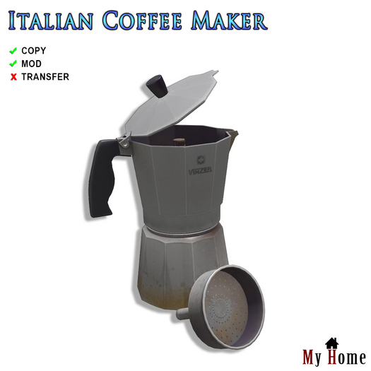 Second Life Marketplace [My Home] Italian Coffee Maker
